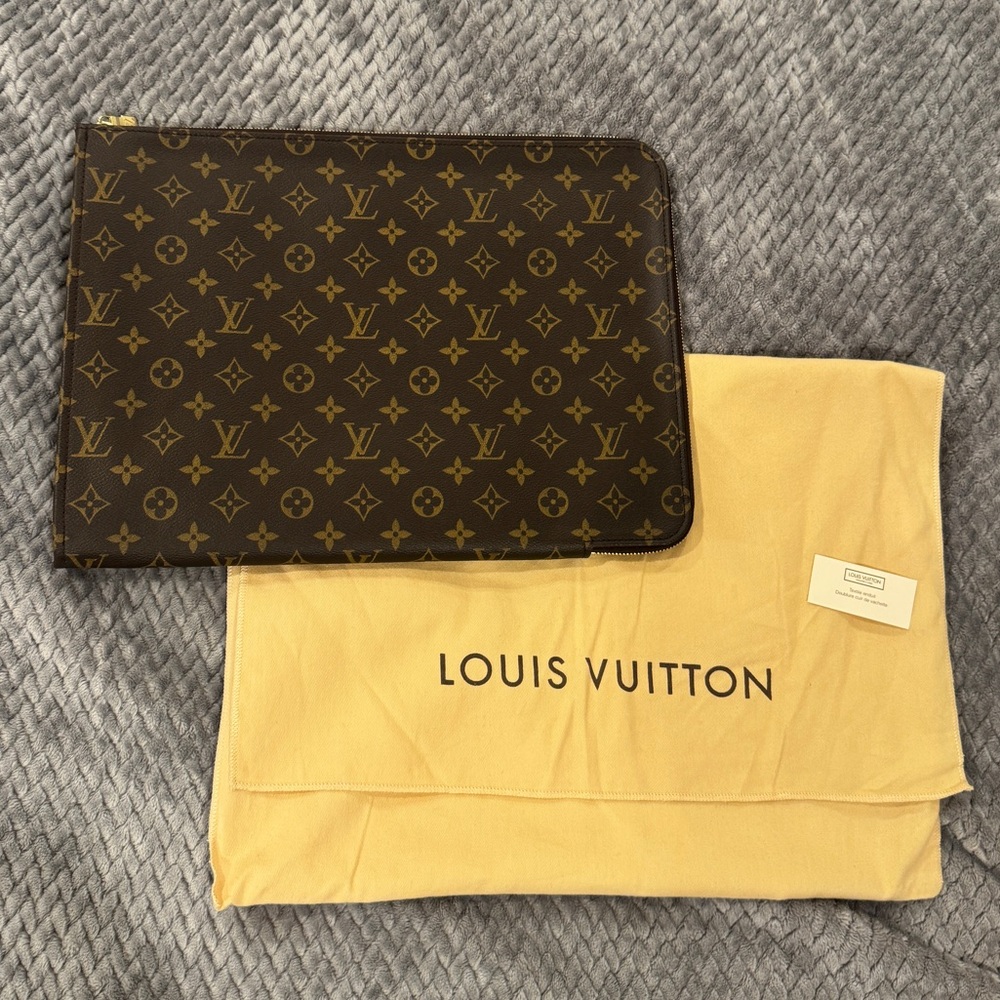 Louis Vuitton monogram documents portfolio case